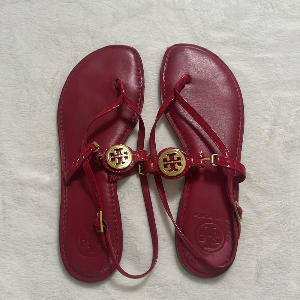 Tory Burch Cherry Red Sandals - Picture 9 of 9